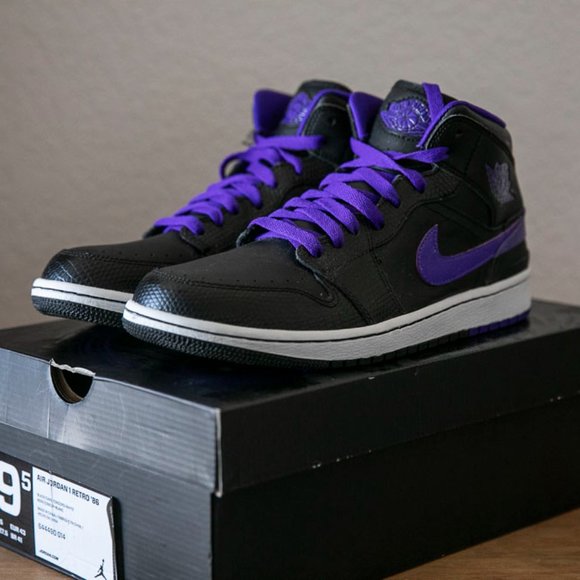 Air Jordan 1 Retro '86 Black and concord purple - Picture 9 of 16